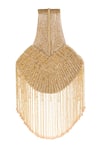 Shop_Fuchsia by aashaka mehta_Gold Beads, Tassels Enchanted Embellished Potli Clutch _at_Aza_Fashions