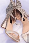 Shop_Shradha Hedau Footwear Couture_Gold Cut-out Essie Butterfly Cut Out Heels _at_Aza_Fashions