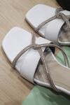 Buy_Shradha Hedau Footwear Couture_White Rhinestone Josie Encrusted Strap Heels _Online_at_Aza_Fashions