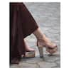Buy_Shradha Hedau Footwear Couture_Pink Embellished Rilley Wrap Around Heels _Online_at_Aza_Fashions