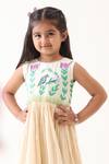 JILMIL DREAMWEAR_Off White Cotton Hand Painted Dress _Online_at_Aza_Fashions