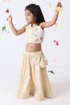 Buy_JILMIL DREAMWEAR_Off White Cotton Beads, Sequins Embroidered Blouse And Lehenga Set _Online_at_Aza_Fashions