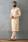 Buy Torani Beige Handloom , Mradu Nisarg Hand Block Printed Kurta Set at Aza Fashions Buy_Torani_Beige Handloom , Mradu Nisarg Hand Block Printed Kurta Set _at_Aza_Fashions