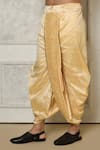 Shop_Aryavir Malhotra_Peach Sherwani Jaquard Woven Leaf Vine Intertwined With Dhoti Pant 