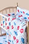 Jaipur Gate_White Muslin Printed Hot Air Balloon And Cloud Baby Cot Set _Online_at_Aza_Fashions