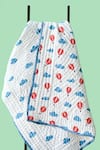 Buy_Jaipur Gate_White Muslin Printed Hot Air Balloon And Cloud Baby Razai _Online_at_Aza_Fashions