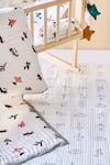 Buy_Jaipur Gate_White Muslin Printed Jet Plane Baby Cot Set _Online_at_Aza_Fashions