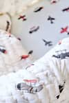 Shop_Jaipur Gate_White Muslin Printed Jet Plane Baby Cot Set _Online_at_Aza_Fashions