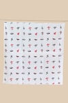 Jaipur Gate_White Muslin Printed Jet Plane Baby Playmat _at_Aza_Fashions