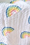 Jaipur Gate_White Muslin Printed Reversible Rainbow Baby Razai _Online_at_Aza_Fashions