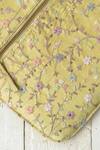 Amyra_Yellow Floral Embroidered Laptop Sleeve_Online_at_Aza_Fashions