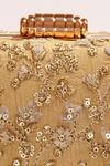 Buy_Amyra_Gold Embroidery, Sequins Elan Zari Clutch _Online_at_Aza_Fashions