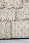 Amyra_White Sequins, Zari Mosaic Luxe Embroidered Clutch_Online_at_Aza_Fashions