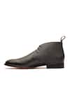Shop_3dm Lifestyle_Black Grain Leather Chukka Boots _Online_at_Aza_Fashions