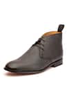 Buy_3dm Lifestyle_Black Grain Leather Chukka Boots 