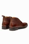 Shop_3dm Lifestyle_Brown Textured Leather Chukka Boots _Online_at_Aza_Fashions