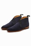 Buy_3dm Lifestyle_Blue Navy Suede Chukka Boots_at_Aza_Fashions