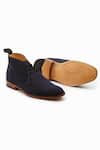 Shop_3dm Lifestyle_Blue Navy Suede Chukka Boots_at_Aza_Fashions