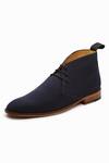 3dm Lifestyle_Blue Navy Suede Chukka Boots_Online_at_Aza_Fashions