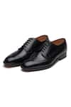Buy_3dm Lifestyle_Black Wingtip Derby Brogue Shoes  _at_Aza_Fashions