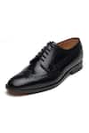 3dm Lifestyle_Black Wingtip Derby Brogue Shoes  _Online_at_Aza_Fashions
