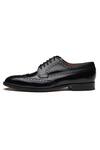 Buy_3dm Lifestyle_Black Wingtip Derby Brogue Shoes  _Online_at_Aza_Fashions