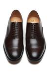Shop_3dm Lifestyle_Brown Handcrafted Pleated Oxford Shoes _at_Aza_Fashions