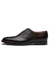 Buy_3dm Lifestyle_Brown Handcrafted Pleated Oxford Shoes _Online_at_Aza_Fashions