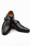 Shop_3dm Lifestyle_Black Single Monk Strap Derby Shoes _at_Aza_Fashions