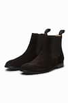 Buy_3dm Lifestyle_Black Suede Chelsea Boots _at_Aza_Fashions