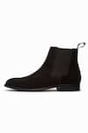 3dm Lifestyle_Black Suede Chelsea Boots _Online_at_Aza_Fashions
