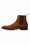 Buy_3dm Lifestyle_Brown Suede Leather Chelsea Boots _Online_at_Aza_Fashions