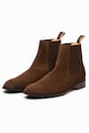 Buy_3dm Lifestyle_Brown Suede Chelsea Boots _at_Aza_Fashions