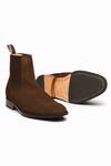 Shop_3dm Lifestyle_Brown Suede Chelsea Boots _at_Aza_Fashions