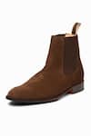 3dm Lifestyle_Brown Suede Chelsea Boots _Online_at_Aza_Fashions