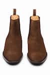 3dm Lifestyle_Brown Suede Chelsea Boots _at_Aza_Fashions