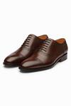 Buy_3dm Lifestyle_Brown Adelaide Leather Oxford Shoes  _at_Aza_Fashions