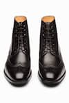 3dm Lifestyle Black Leather Wingtip Brogue Boots at Aza Fashions 3dm Lifestyle_Black Leather Wingtip Brogue Boots _at_Aza_Fashions