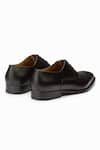 3DM LIFESTYLE_Black Lace Up Derby Shoes  _at_Aza_Fashions