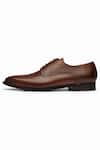 Buy_3DM LIFESTYLE_Brown Lace Up Solid Derby Shoes  _Online_at_Aza_Fashions