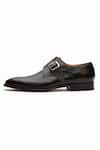 Buy_3DM LIFESTYLE_Black Plain Single Monk Strap Shoes  _Online_at_Aza_Fashions