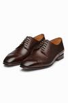 Buy_3DM LIFESTYLE_Brown Brogue Derby Shoes  _at_Aza_Fashions