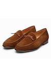 Buy_3DM LIFESTYLE_Brown Belgian Leather Loafers  _at_Aza_Fashions