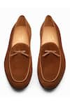 Shop_3DM LIFESTYLE_Brown Belgian Leather Loafers  _Online_at_Aza_Fashions