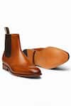 Shop_3DM LIFESTYLE_Brown Chelsea Brogue Wingtip Boots  _at_Aza_Fashions