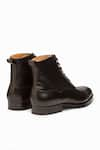 Shop_3DM LIFESTYLE_Black Balmoral Derby Boots  _Online_at_Aza_Fashions