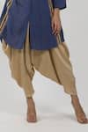 Shop_Krishna Mehta_Beige Tussar Dhoti Pant _Online_at_Aza_Fashions