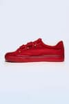 Buy_The Saree Sneakers_Red Thread And Ghungroo Embroidered & Sneakers _Online_at_Aza_Fashions