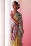 Shop_Dressfolk_Multi Color Cotton Handwoven Stripe Rasna Rush Saree _Online_at_Aza_Fashions