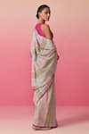 Shop_Dressfolk_Multi Color Cotton Handwoven Stripe Soda Pop Saree _at_Aza_Fashions